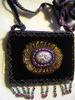 Deep Purple small bag w/ feathers